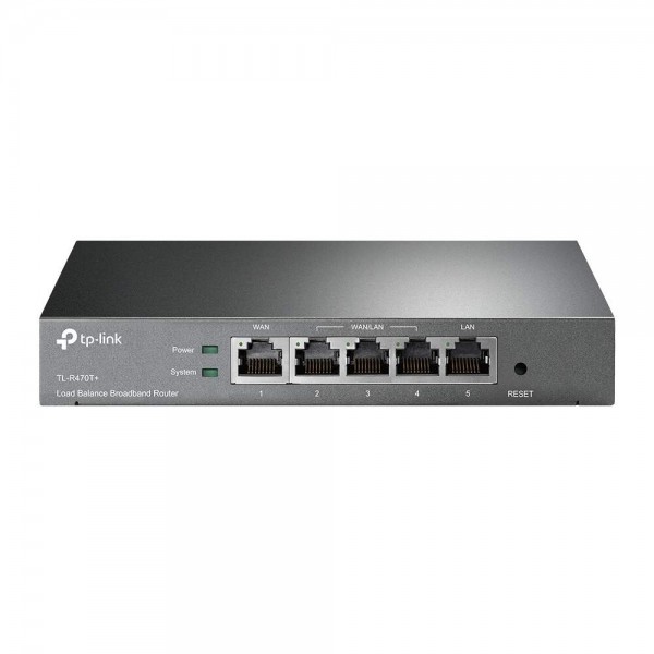 Roteador Load-balance 1 Wan +1 Lan + 3 Wan/lan Alternaveis Tl-r470t+ Smb